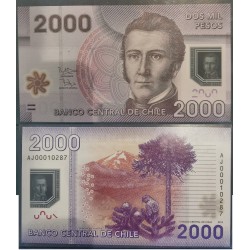 Chili Pick N°162b, Billet de banque de 2000 Pesos 2012
