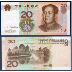Chine Pick N°899, Billet de banque de 20 Yuan 1999