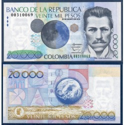 Colombie Pick N°454x, Billet de banque de 20000 Pesos 2012