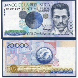 Colombie Pick N°448c, Billet de banque de 20000 Pesos 7.8.1998