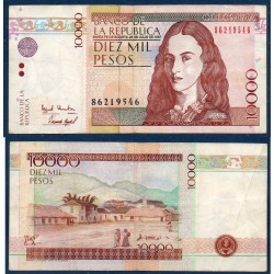 Colombie Pick N°443a, Billet de banque de 10000 Pesos 1995-1999