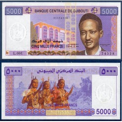 Djibouti Pick N°44, Billet de banque de 5000 Francs 2002