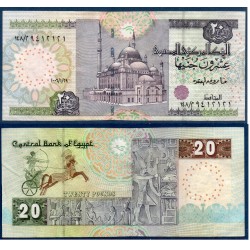 Egypte Pick N°65e, Billet de banque de 20 Pound 2006