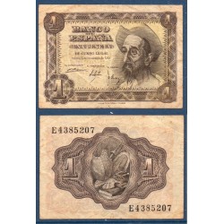 Espagne Pick N°139a, TB Billet de banque de 1 peseta 1951