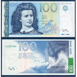 Estonie Pick N°82a, neuf Billet de banque de 100 Krooni 1999