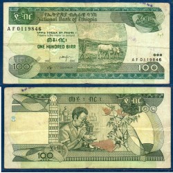 Ethiopie Pick N°50b, TB Billet de banque de 100 Birr 2000