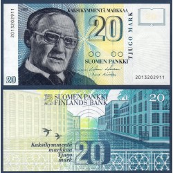 Finlande Pick N°122, neuf Billet de banque de 20 markka 1993