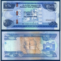 Ethiopie Pick N°55, Neuf Billet de banque de 100 Birr 2020
