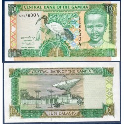 Gambie Pick N°21a, Billet de banque de 10 Dalasis 2001-2005