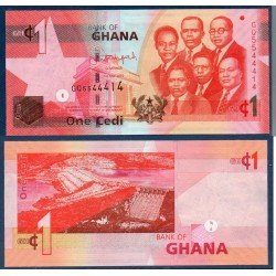 Ghana Pick N°37f, Billet de banque de 1 Cedi 2015
