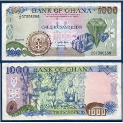 Ghana Pick N°29b, TTB Billet de banque de 1000 Cedis 1993-1996