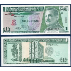 Guatemala Pick N°73b, Billet de banque de 1 Quetzal 1991