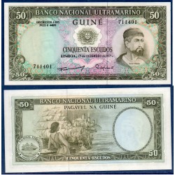 Guinée Portugaise Pick N°44a, neuf Billet de banque de 50 Escudos 1971