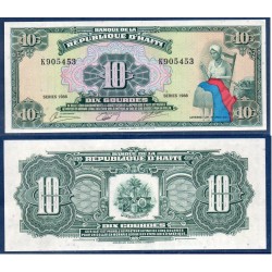 Haïti Pick N°247a, Billet de banque de 10 Gourdes 1988