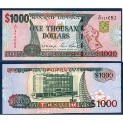 Guyana Pick N°35b, Billet de banque de 1000 Dollars 2000-2005