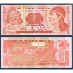 Honduras Pick N°84b, Billet de banque de 1 Lempira 2001