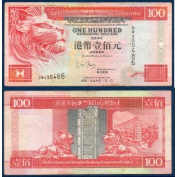 Hong Kong Pick N°203c, TTB Billet de banque de 100 dollars 1999-2000