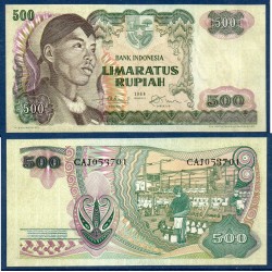 Indonésie Pick N°109a, Neuf Billet de banque de 500 Rupiah 1968