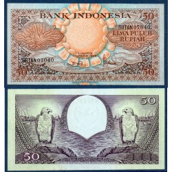 Indonésie Pick N°68a, Billet de banque de 50 Rupiah 1959