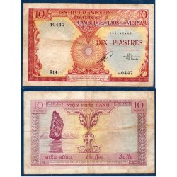 Indochine Pick N°107, Billet de banque de 10 piastres 1953