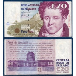 Irlande Pick N°77b, Billet de banque de 20 livres 1995-1999