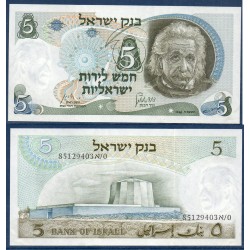 Israel Pick N°34a Spl Billet de banque de 5 Lirot 1968
