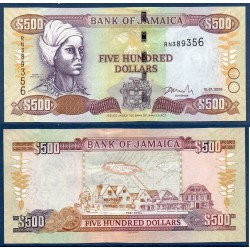 Jamaique Pick N°85f, Billet de banque de 500 dollars 2008