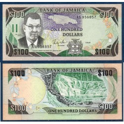 Jamaique Pick N°74b, Billet de banque de 100 dollars 1987