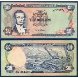 Jamaique Pick N°62, Billet de banque de 10 dollars 1976