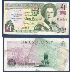 Jersey Pick N°25a, TTB Billet de banque de 1 livre 1995