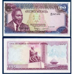 Kenya Pick N°18, Billet de banque de 100 Shillings 1978