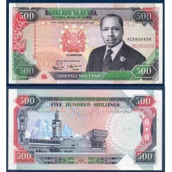 Kenya Pick N°30d, Spl Billet de banque de 500 Shillings 1992