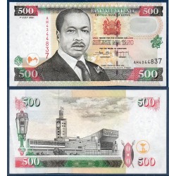 Kenya Pick N°39d, Spl Billet de banque de 500 Shillings 2001