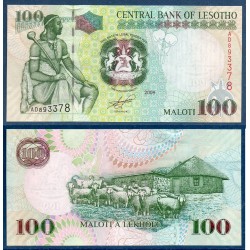 Lesotho Pick N°19e, Billet de banque de 100 Maloti 2009