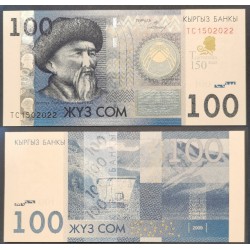 Kirghizistan Pick N°31 Billet de banque de 100 som 2014