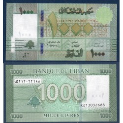 Liban Pick N°90c, Billet de banque de 1000 Livres 2016