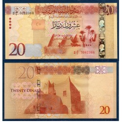 Libye Pick N°83, Neuf Billet de banque de 20 dinars 2016