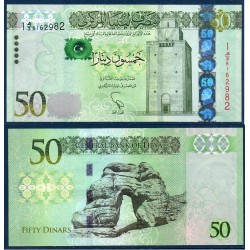 Libye Pick N°80, neuf Billet de banque de 50 dinars 2013