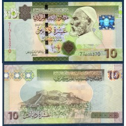 Libye Pick N°73, Neuf Billet de banque de 10 dinars 2009
