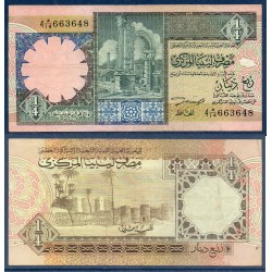 Libye Pick N°57b, TTB Billet de banque de 1/4 dinar 1991