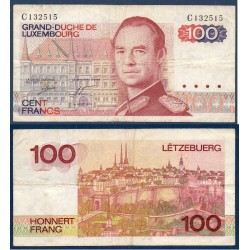 Luxembourg Pick N°57a, Billet de banque de 100 Francs 1980