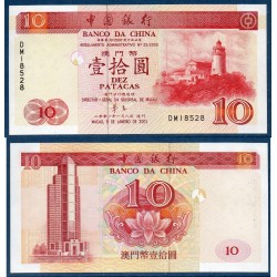 Macao Pick N°101a, Billet de banque de 10 patacas 2001