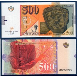 Macedoine Pick N°21c, Billet de banque de 500 Denari 2014