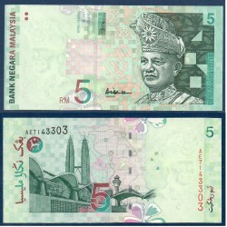 Malaisie Pick N°41b, Spl Billet de banque de 5 ringgit 2001