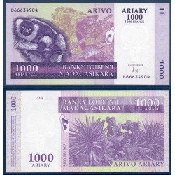 Madagascar Pick N°89c, Billet de banque de 1000 Ariary : 5000 Francs 2004