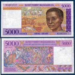 Madagascar Pick N°78b, Billet de banque de 5000 Francs : 1000 ariary 1995