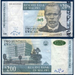 Malawi Pick N°55, TTB Billet de banque de 200 kwatcha 2004
