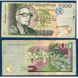 Maurice Pick N°61b, TB Billet de banque de 200 Rupees 2013