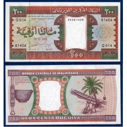 Mauritanie Pick N°5i, neuf Billet de banque de 200 Ouguiya 2001
