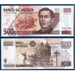 Mexique Pick N°120a-bis, Billet de Banque de 500 pesos 2004